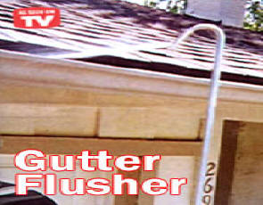 Gutter Flusher, Super charges the water from your garden hose! The Gutter Flusher rust-proof aluminum telescoping wand reaches up to 56 inch high, blasting leaves and dirt from gutters, walks, patios, decks, car wheels, and more