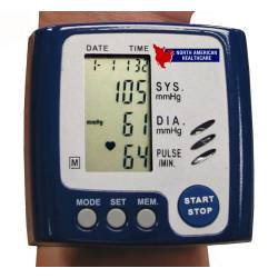 Talking Wrist Blood Pressure Monitor, $42.95, the monitor calls out your systolic and diastolic pressures, as well as your pulse in a clear voice.